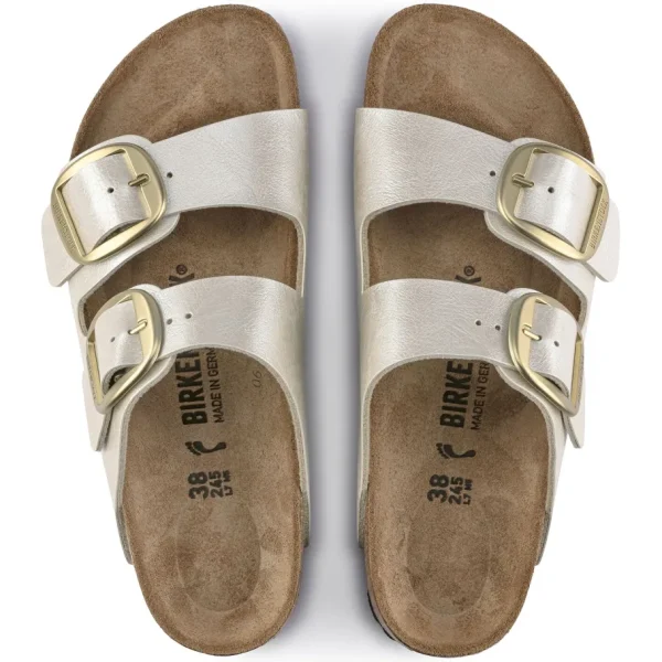 Donna Birkenstock Donna | – Arizona Big Buckle Graceful Pearl White, Birko Flor
