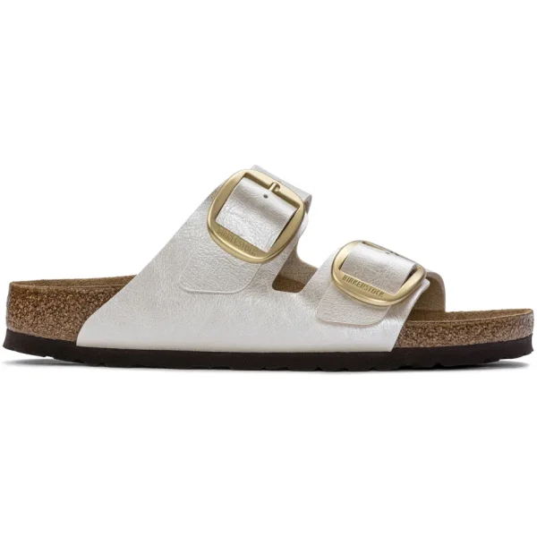Donna Birkenstock Donna | – Arizona Big Buckle Graceful Pearl White, Birko Flor