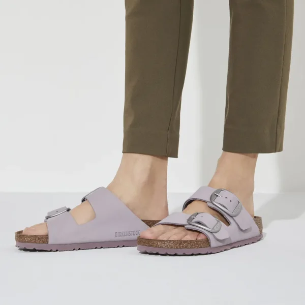 Donna Birkenstock Donna | – Arizona Big Buckle yomo liliac, Nubuk Leather