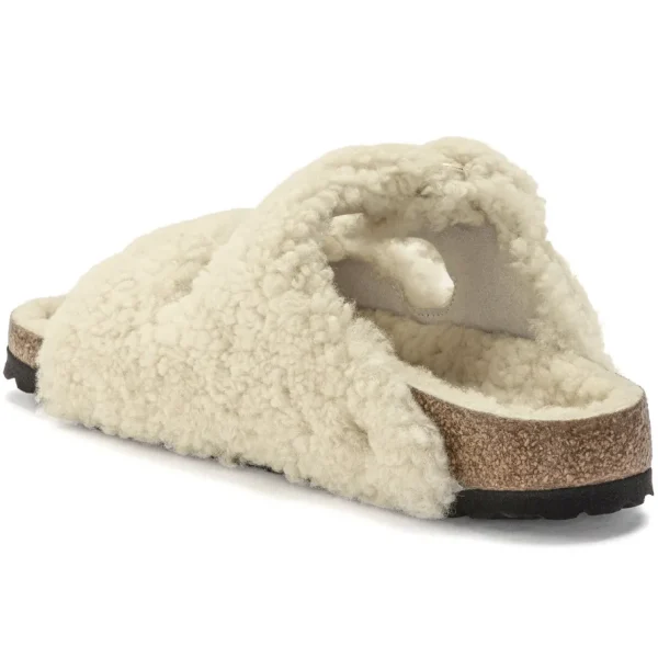 Donna Birkenstock Donna | – Arizona Big Buckle Shearling Teddy Eggshell