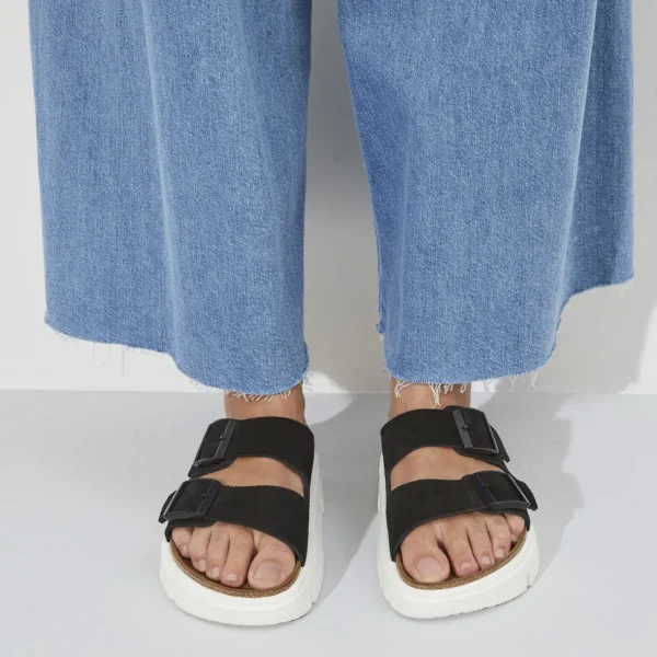 Donna Birkenstock Donna | – Arizona Chunky Black, Suede Leather