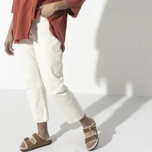 Donna Donna | Birkenstock – Arizona Shearling Mink, Suede Leather