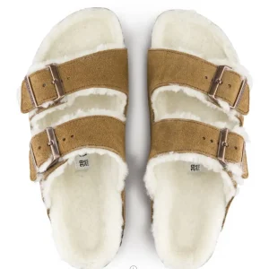 Donna Donna | Birkenstock – Arizona Shearling Mink, Suede Leather