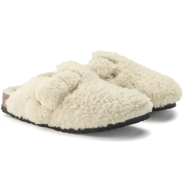 Donna Birkenstock Donna | – Boston Big Buckle Shearling Eggshell