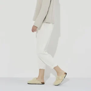 Donna Birkenstock Donna | – Boston Big Buckle Shearling Eggshell