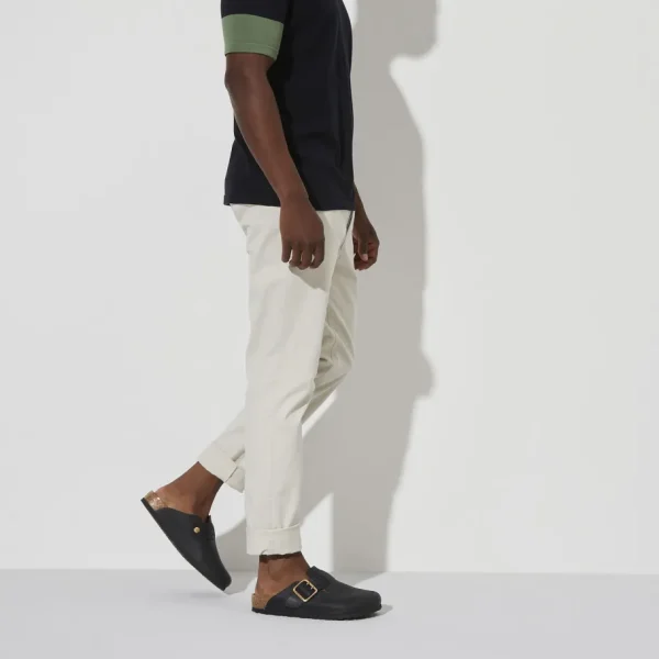 Uomo Birkenstock Uomo | – Boston Bold Black, Pull Up Leather