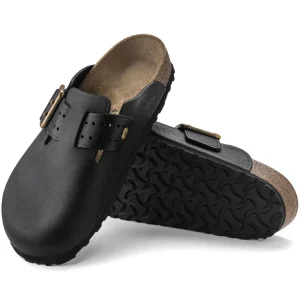 Uomo Birkenstock Uomo | – Boston Bold Black, Pull Up Leather