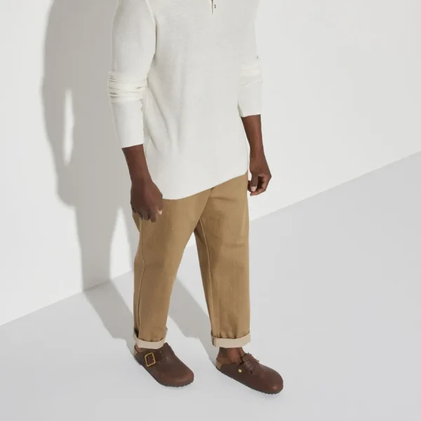 Uomo Birkenstock Uomo | – Boston Bold Pull Up Leather Roast