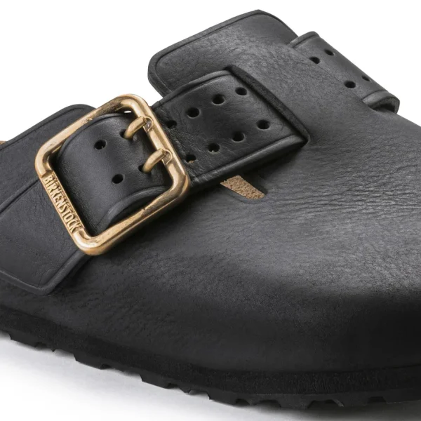 Uomo Birkenstock Uomo | – Boston Bold Black, Pull Up Leather