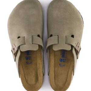 Uomo Birkenstock Uomo | – Boston SFB Taupe, Suede Leather