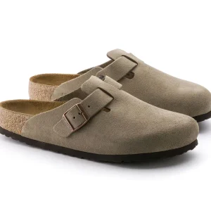 Uomo Birkenstock Uomo | – Boston SFB Taupe, Suede Leather
