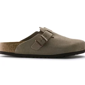 Uomo Birkenstock Uomo | – Boston SFB Taupe, Suede Leather