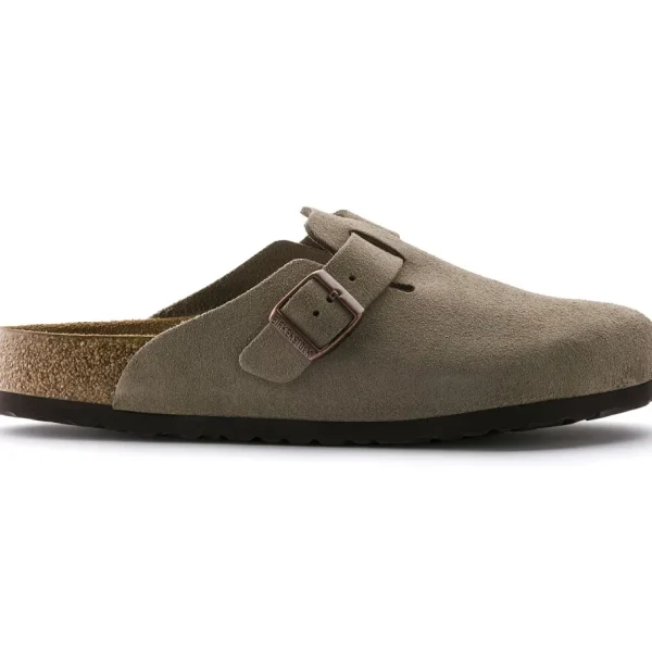 Uomo Birkenstock Uomo | – Boston SFB Taupe, Suede Leather