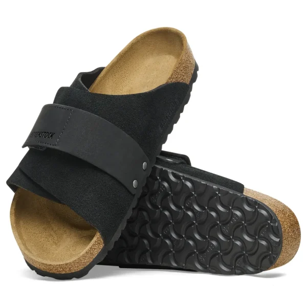 Uomo Birkenstock Uomo | – Kyoto Black, Suede Leather Nubuck