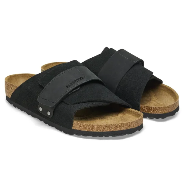 Uomo Birkenstock Uomo | – Kyoto Black, Suede Leather Nubuck