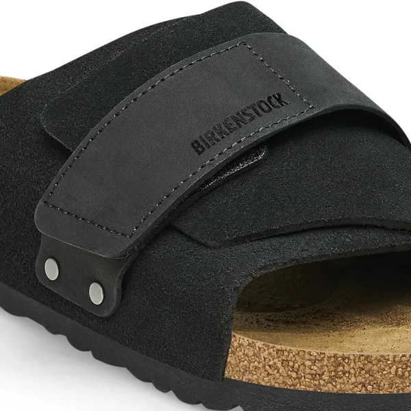 Uomo Birkenstock Uomo | – Kyoto Black, Suede Leather Nubuck