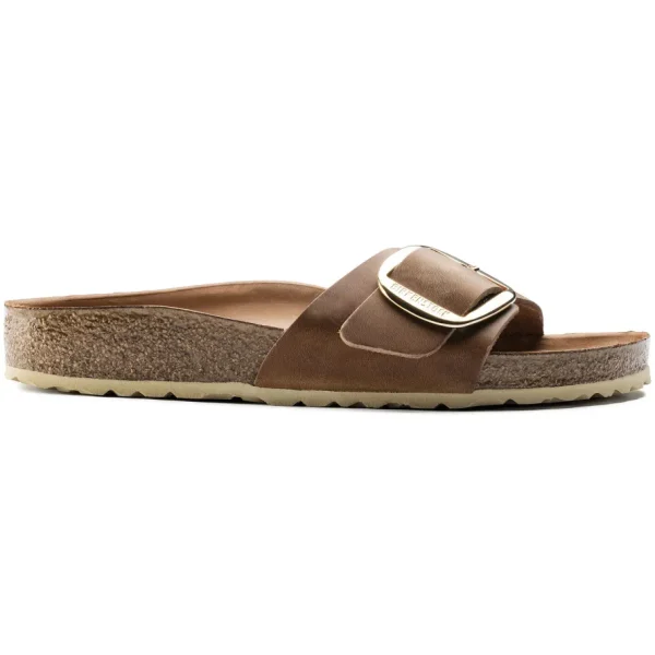 Donna Birkenstock Donna | – Madrid Big Buckle cognac, Natural Leather Antique