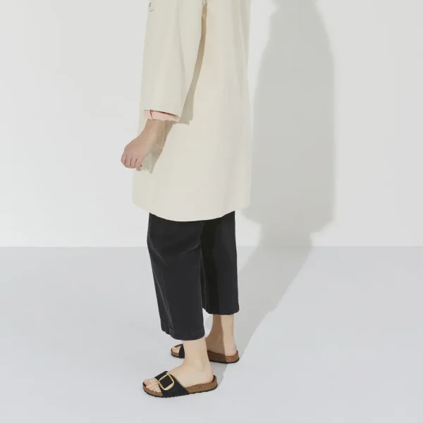 Donna Birkenstock Donna | – Madrid Big Buckle Black, Nubuk Leather