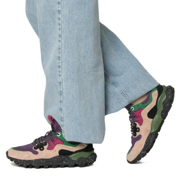 Donna Flower Mountain Donna | – Yamano 3 Woman Pink-Violet-Black Sole