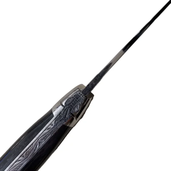 Laguiole Coltelleria | – Coltello Pieghevole 11 CM in corno bufalo Lama Lucida