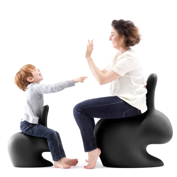 Qeeboo Arredo E Design | – Rabbit Chair Black