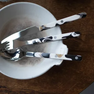 Sabre Tavola E Cucina | – Posto Tavola Bistrot Dune Noir 4PZ