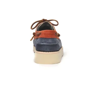 Uomo Sebago Uomo | – Keuka Campsides Blue DK Denim Brandy Birch