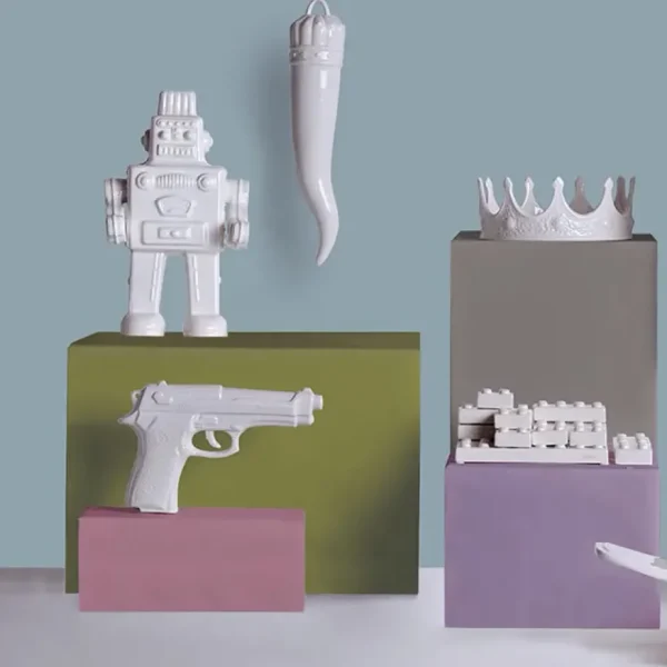 Seletti Arredo E Design | – Il Mio Robot in Porcellana “Memorabilia” cm.17,4×12,4×30 ART 10446