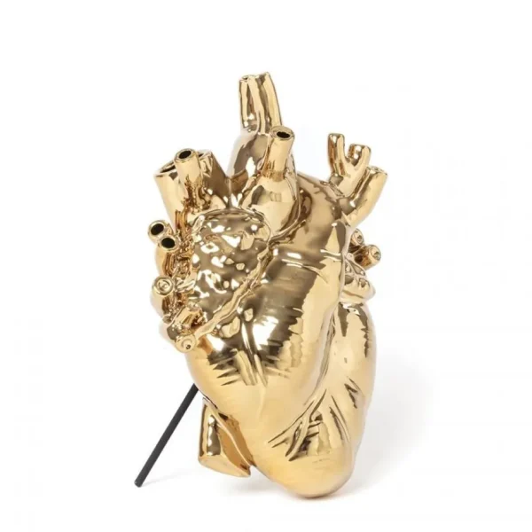 Seletti Arredo E Design | – Vaso in porcellana “Love in Bloom Gold” cm. 16,5×9 h. 25ART 09921